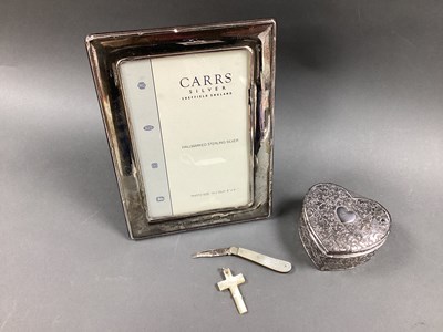 Lot 43 - CARRS; A Feature Hallmarked Silver Rectangular...