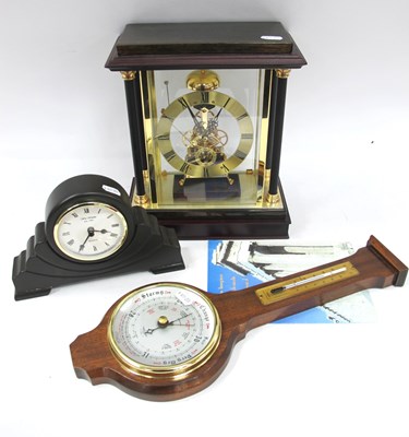 Lot 1531 - Brookes Bentley Colonnade Mantel Clock, Quartz...