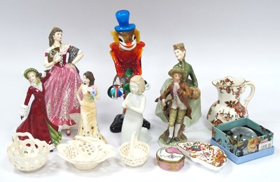 Lot 1334 - Royal Doulton Figurine, "Grace", other...