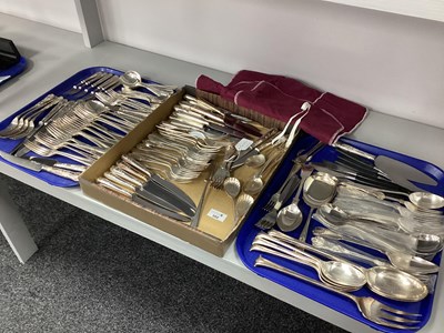 Lot 350 - A Large Collection of Assorted Plated Cutlery,...