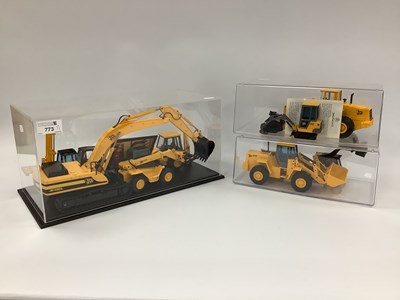 Lot 773 - Eight Joal Diecast Model Plant Machinery...