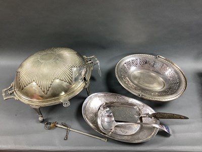 Lot 358 - John Round & Son Plated Roll Top Breakfast...