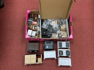 Lot 525 - A Quantity of 7mm Part Built (Ex Kit) Box Vans,...