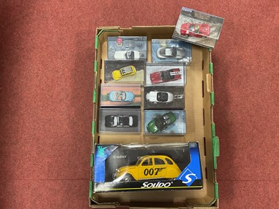 Lot 555 - Ten Diecast Model Cars by Solido and other....