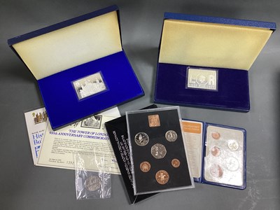 Lot 281 - Two Danbury Mint Sterling Silver Commemorative...