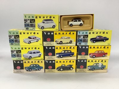 Lot 594 - Ten Lledo Vanguards 1:43 Scale Diecast Model...