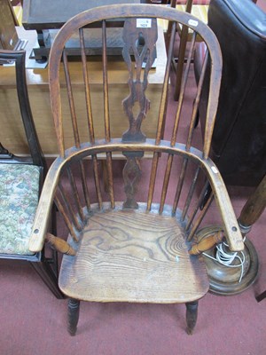 Lot 1624 - XIX Century Ash-Elm Windsor Chair, with a...