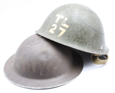 Lot 485 - British MK IV Turtle Helmet, Liner and...
