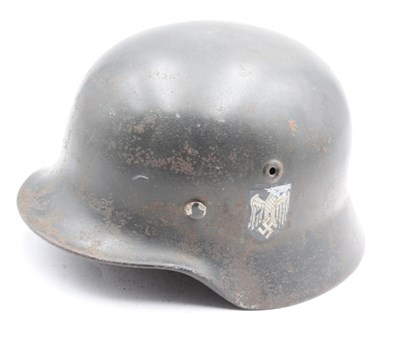 Lot 496 - WWII German Third Reich M40 Helmet, stamped...