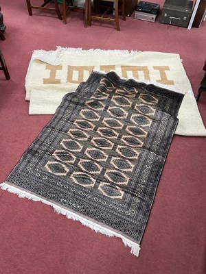 Lot 1639 - Two Rugs: Persian-patterned wool pile...