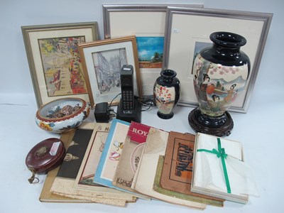 Lot 1149 - Paintings, vintage books, ceramics and others,...