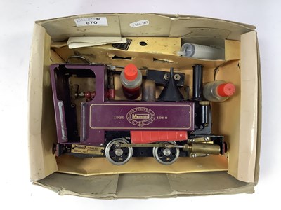 Lot 670 - A Boxed Mamod Live Steam "Golden Jubilee...