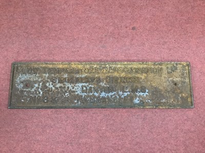 Lot 313 - Railwayana - A Cast Iron L.M.S. Railway Sign. '...