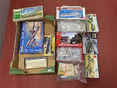 Lot 551 - Seven Plastic Model Kits by Airfix, Revell,...