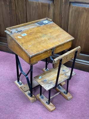 Lot 1636 - Triang Toys Small Child's School Desk, circa...