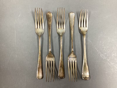 Lot 63 - A Set of Four Hallmarked Silver Forks, Cooper...