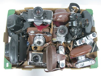 Lot 1111 - Cameras, including SLR and rangefinders,...