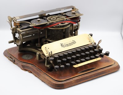 Lot 1331 - An American Hammond Typewriter, housed in an...