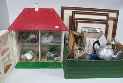 Lot 1004 - Dolls House Detached with Red Roof, 46cm wide,...
