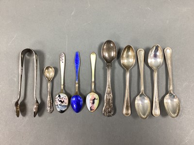 Lot 76 - Four Hallmarked Silver Coffee Spoons, Arthur...