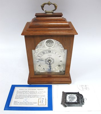 Lot 1526 - Elliott Walnut Cased Mantle Clock, "Queens...