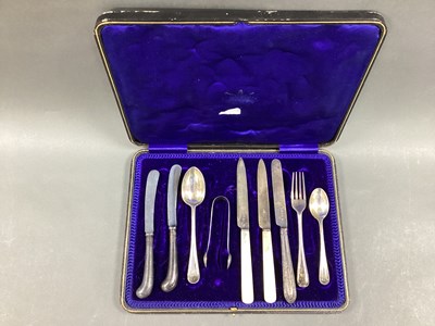 Lot 77 - A Hallmarked Silver Christening Set, George...