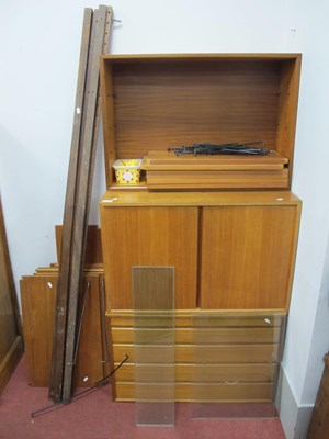 Lot 1599 - Teak Circa 1960s Stacking Units, possibly Poul...