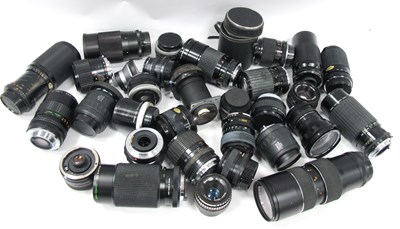 Lot 1468 - Camera Lenses, including Canon 1:1.8/50mm,...