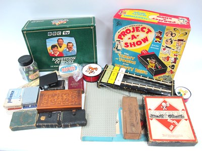 Lot 1463 - Assorted Toys, including Lego board, boxed...