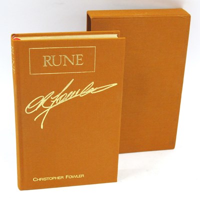 Lot 1519 - Rune by Christopher Fowler, Signed Special...