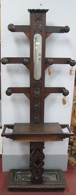 Lot 1593 - Late XIX Century / Early XX Century Oak Hall...
