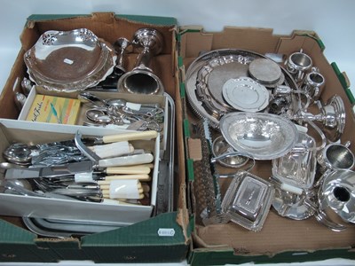 Lot 1076 - Silver-plated ware, in large quantity...