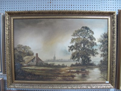 Lot 1558 - Robert Ixer (British, b.1941) gilt framed oil...