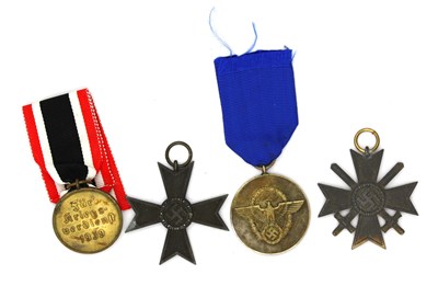 Lot 648 - WWII German Third Reich War Merit Medal,...