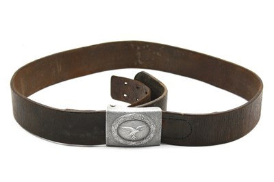 Lot 545 - WWII Third Reich Luftwaffe Belt and Buckle.