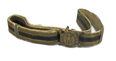 Lot 370 - WWII Italian Fascist MVSN Officers Parade Belt...