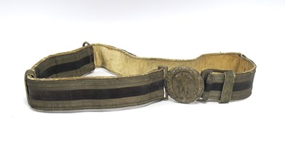 Lot 324 - WWII Italian Fascist MVSN Officers Parade Belt...