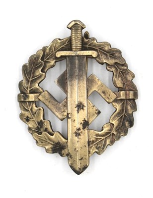 Lot 630 - WWII German Third Reich SA Sports Badge, gilt...