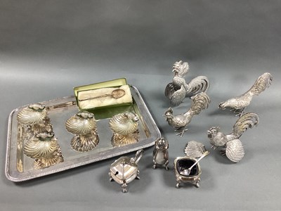 Lot 353 - Novelty Table Cockerels, decorative plated...