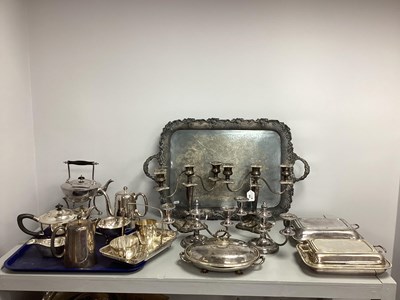 Lot 354 - A Collection of Assorted Plated Ware,...