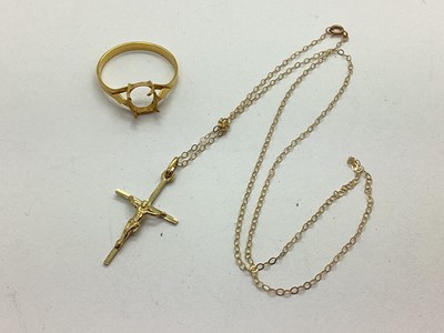 Lot 172 - A Single Stone Ring Mount, (stone missing,...
