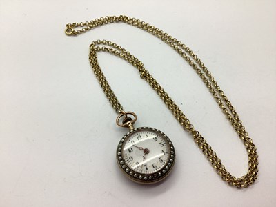 Lot 381 - A Decorative Antique Style Seed Pearl and...