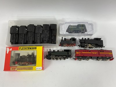 Lot 819 - Six 'HO' Gauge Continental Outline Locomotives,...
