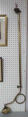 Lot 1220 - Brass Gas Ceiling Lamp, circa early XX Century,...