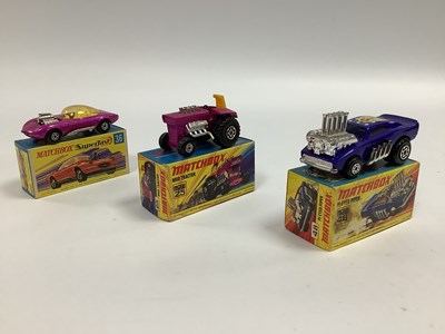 Lot 989 - Three Matchbox Superfast Diecast Model...