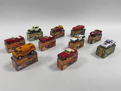 Lot 943 - Ten Matchbox Superfast and 1-75 Diecast Cars...