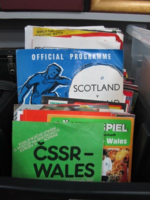 Lot 1142 - Sports - Wales Football Programmes 1960s and...