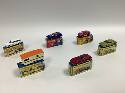 Lot 910 - Six Matchbox Diecast Models comprising of...
