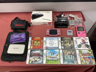 Lot 652 - A Nintendo DS Lite Gaming Console, boxed. plus...