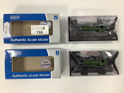Lot 766 - Two boxed Dapol N gauge Pannier tank engines: "...